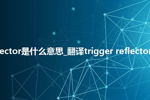 trigger reflector是什么意思_翻译trigger reflector的意思_用法