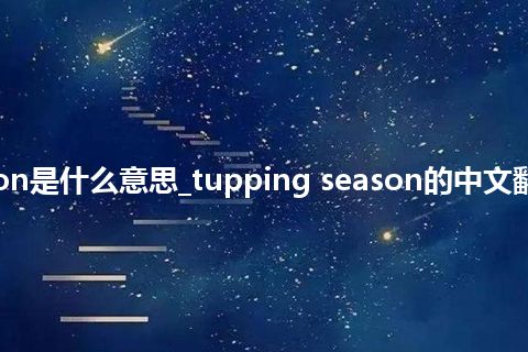 tupping season是什么意思_tupping season的中文翻译及用法_用法
