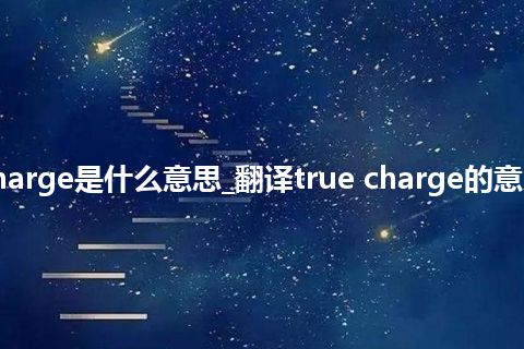 true charge是什么意思_翻译true charge的意思_用法