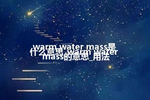 warm water mass是什么意思_warm water mass的意思_用法