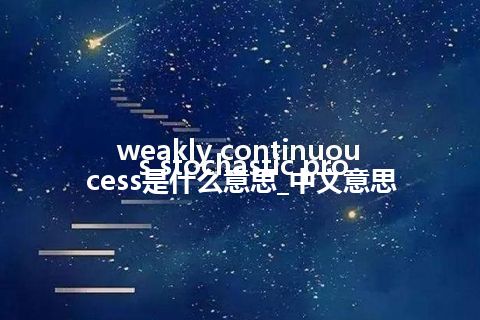 weakly continuous stochastic process是什么意思_中文意思