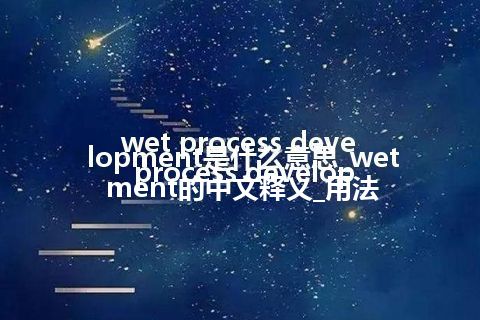 wet process development是什么意思_wet process development的中文释义_用法