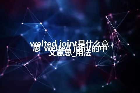 welted joint是什么意思_welted joint的中文意思_用法
