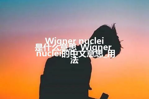 Wigner nuclei是什么意思_Wigner nuclei的中文意思_用法
