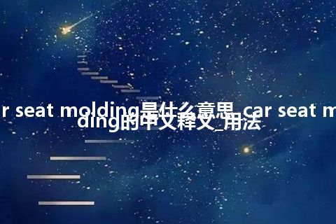 car seat molding是什么意思_car seat molding的中文释义_用法