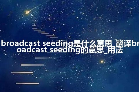 broadcast seeding是什么意思_翻译broadcast seeding的意思_用法