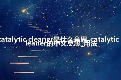 catalytic cleaner是什么意思_catalytic cleaner的中文意思_用法