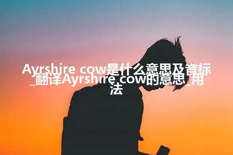 Ayrshire cow是什么意思及音标_翻译Ayrshire cow的意思_用法