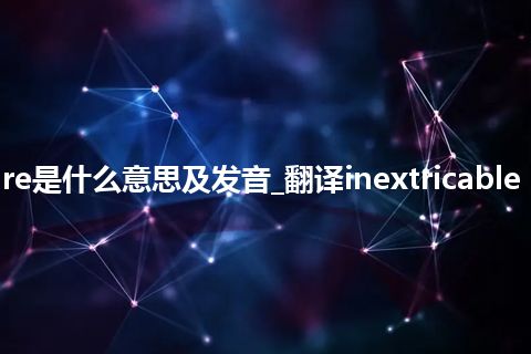 inextricable mixture是什么意思及发音_翻译inextricable mixture的意思_用法