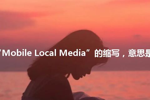 “MLM”是“Mobile Local Media”的缩写，意思是“移动本地媒体”