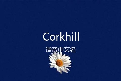 英文名Corkhill的谐音中文名