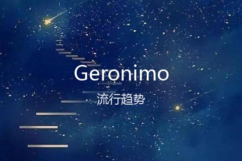 英文名Geronimo的流行趋势