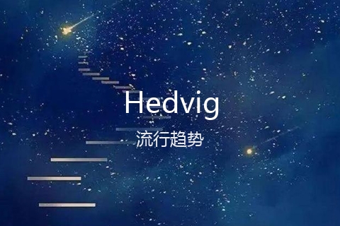 英文名Hedvig的流行趋势