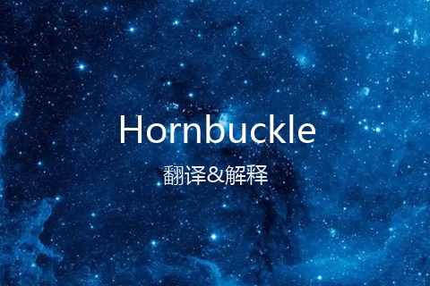 英文名Hornbuckle的中文翻译&发音