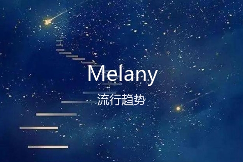英文名Melany的流行趋势