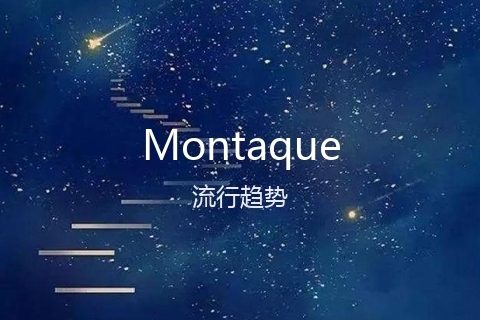 英文名Montaque的流行趋势